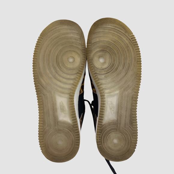 Nike Air Force 1 Low Los Primeros Saner Leopard Print Black Men’s 9 AH7738-001 - Picture 6 of 12